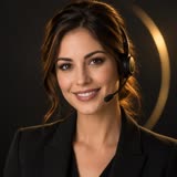 Goliath credit specialist wearing a headset